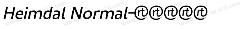 Heimdal Normal字体转换